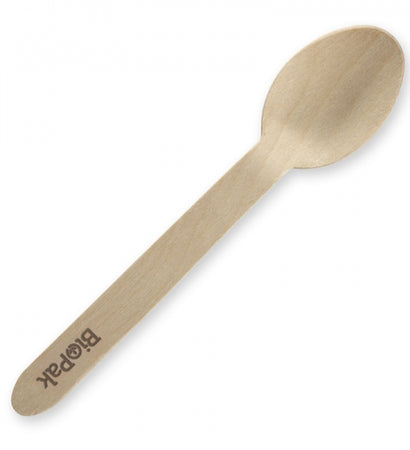 Biopak Coated Wood Spoon 16cm