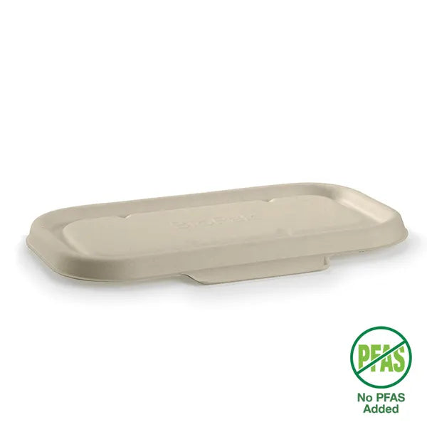 B-LBL-N-PF Biopak 750 & 1,000ml Natural Plant Fibre Takeaway Lid