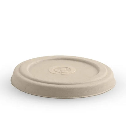 B-SCL-90/120-N Biopak 90ml & 120ml Natural Plant Fibre Sauce Cup Lid
