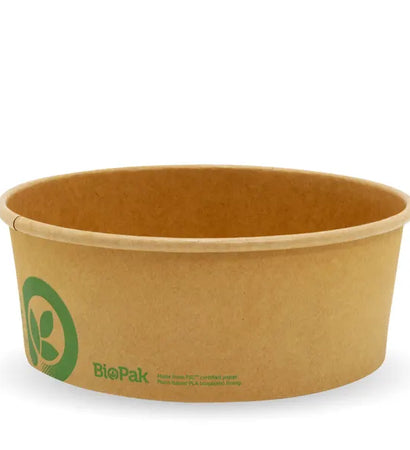 BB-BL-EXTRA-LARGE Biopak 1,300ml Extra Large Kraft BioBowl