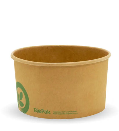 BB-BL-LARGE Biopak 1,000ml Large Kraft BioBowl