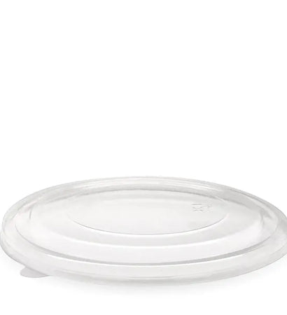 BB-BLL-184-PLA Biopak 1,300ml PLA Kraft BioBowl Lid