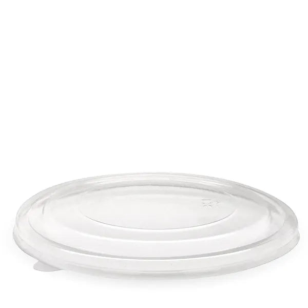 BB-BLL-184-PLA Biopak 1,300ml PLA Kraft BioBowl Lid
