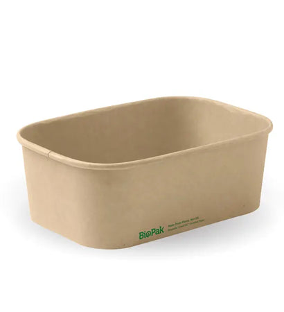 BB-LB-750-N Biopak 750ml Kraft BioBoard Takeaway Base