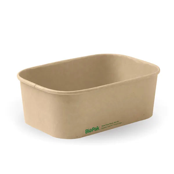 BB-LB-750-N Biopak 750ml Kraft BioBoard Takeaway Base