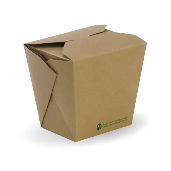 BB-NB-32 Biopak 960ml / 32oz BioBoard Noodle Box