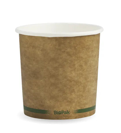 BSCK-24-GS-V2 Biopak 740ml / 24oz Kraft BioBowl