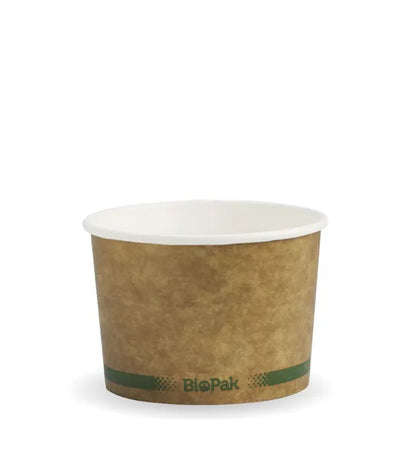 BSCK-8-GS Biopak 250ml / 8oz Kraft BioBowl