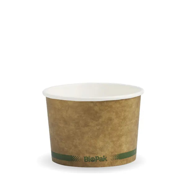 BSCK-8-GS Biopak 250ml / 8oz Kraft BioBowl