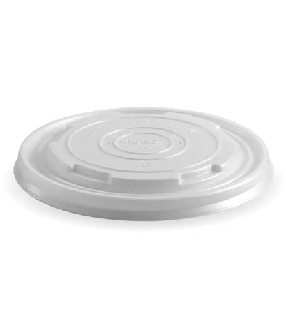BSCL-12PLA Biopak 430-950ml / 12-32oz White PLA BioBowl Lid