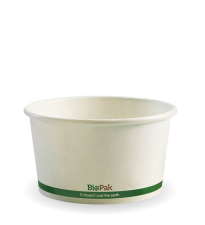 BSC-12 Biopak White BioBowl 430ML / 12OZ