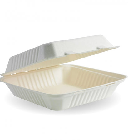 B-HL-91 White Biocane Clam 9x9x3