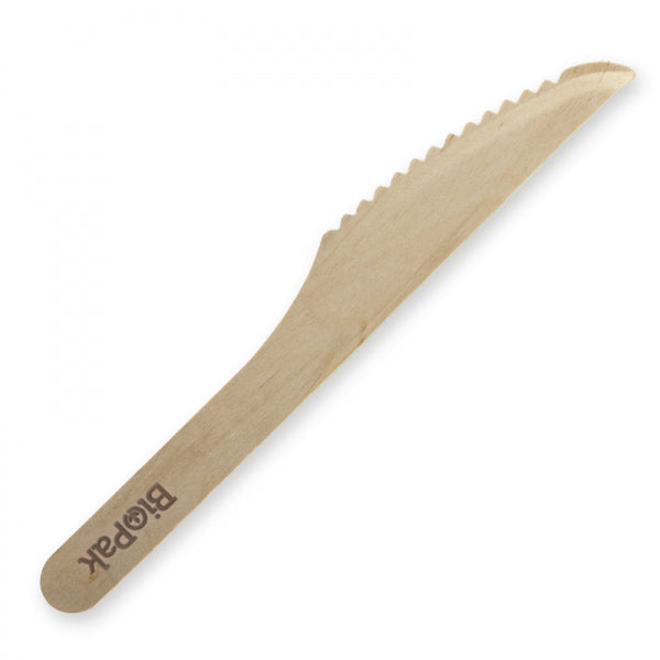 Biopak Coated Wood Knife 16cm
