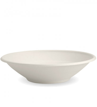 B-BL-24 Biopak White Biocane Bowl 800ML / 24OZ