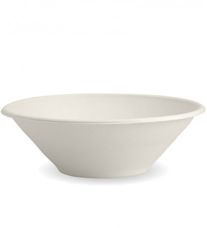 B-BL-32 Biopak White Biocane Bowl 940ML / 32OZ