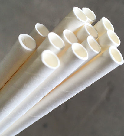 Eco Paper Straw - Jumbo White